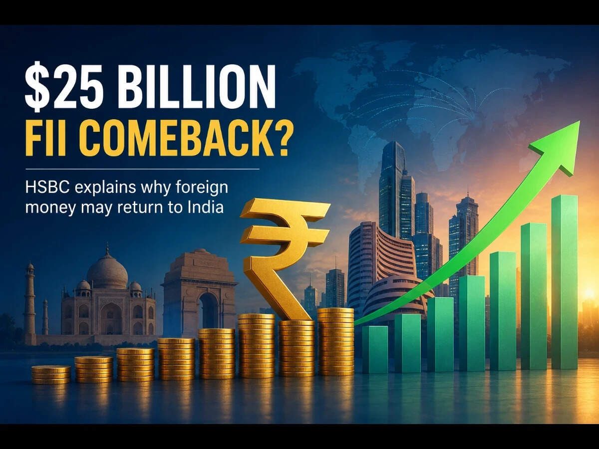 $25 billion FII comeback? HSBC explains why foreign money may return to India
