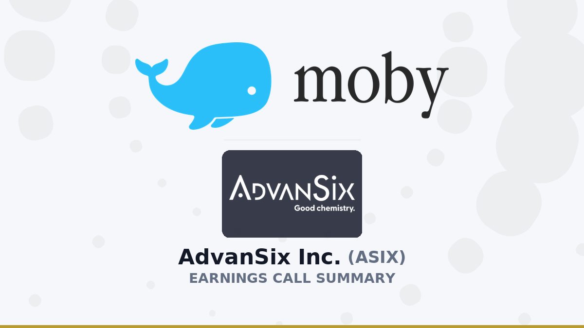 AdvanSix Inc. Q2 2026 Earnings Call Summary