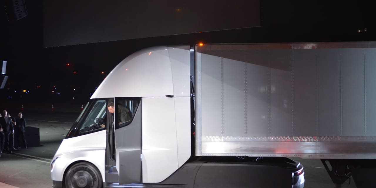 This Stock Popped, Then Dropped on Its Big Plans for the Tesla Semi Truck