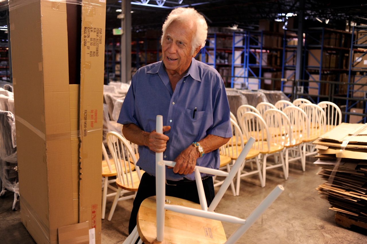 This CEO once bought a bankrupt furniture company for $80,000. At 95, he's now given away millions