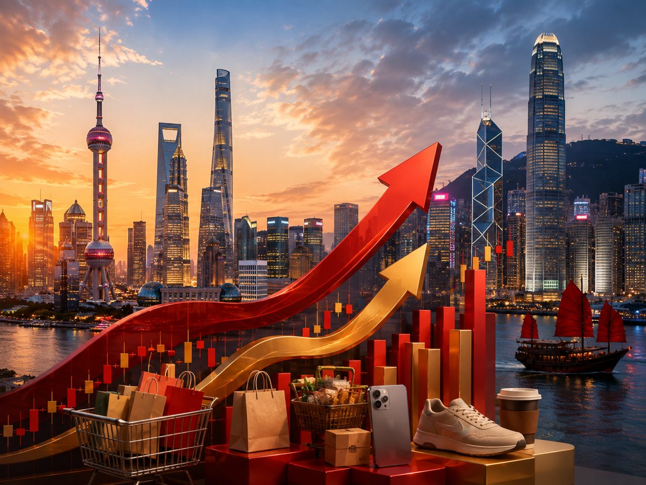 Global Market: Shanghai, Hong Kong stocks rise as consumer gains offset tech weakness