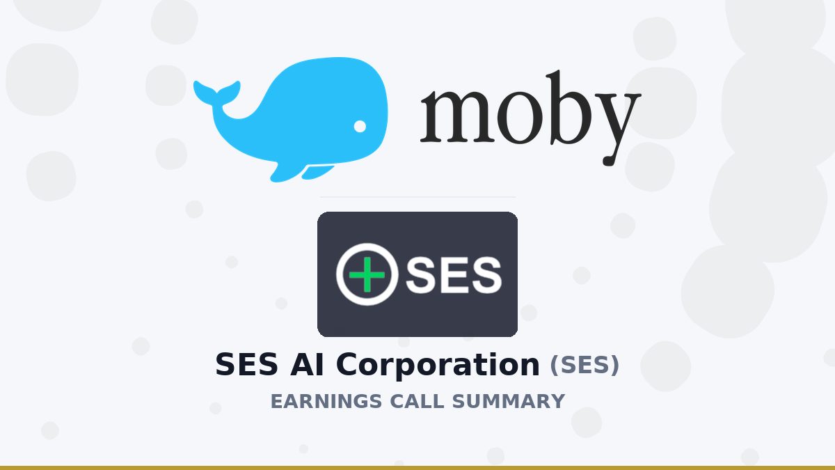 SES AI Corporation Q2 2026 Earnings Call Summary