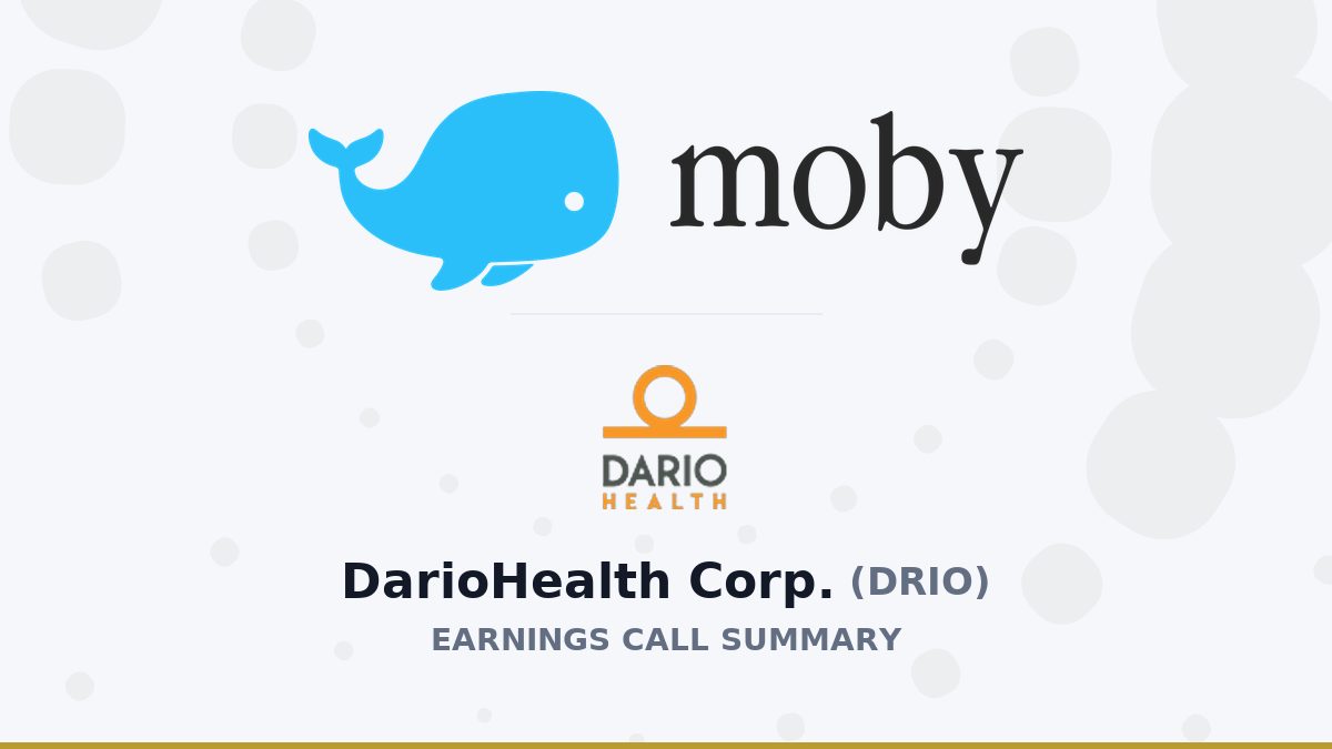 DarioHealth Corp. Q2 2026 Earnings Call Summary