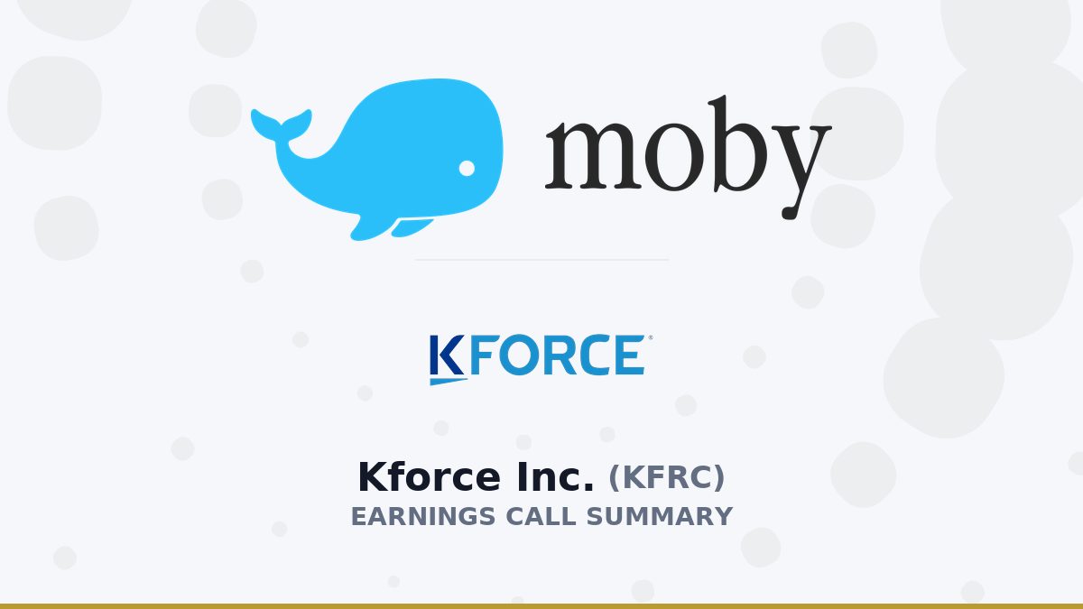 Kforce Inc. Q2 2026 Earnings Call Summary
