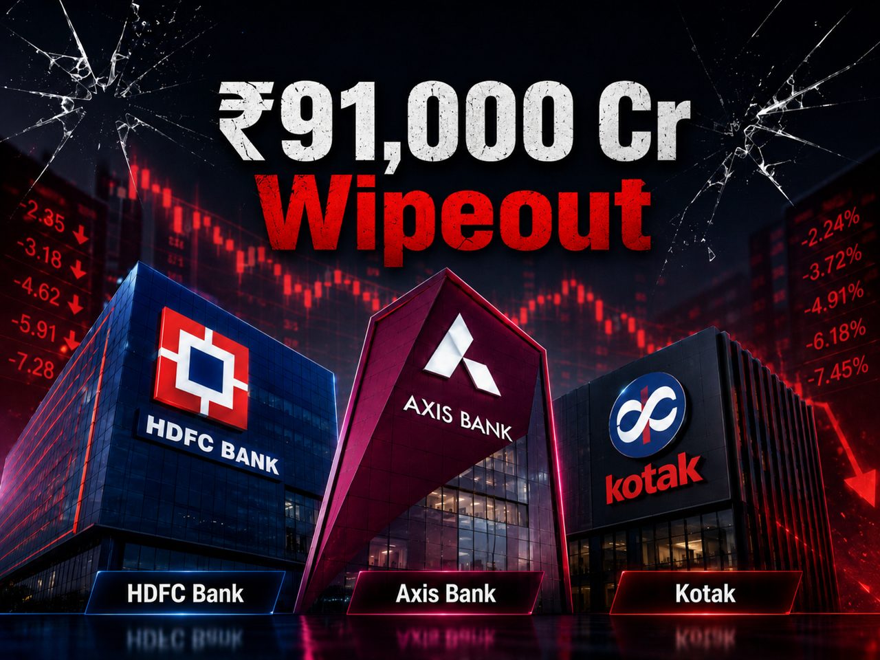 Indian Lenders Lose Rs 91,000 Crore as Margin Squeeze Bites