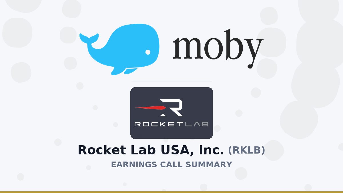 Rocket Lab USA, Inc. Q2 2026 Earnings Call Summary