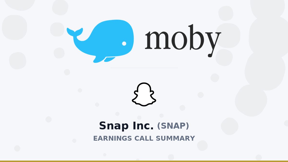 Snap Inc. Q2 2026 Earnings Call Summary