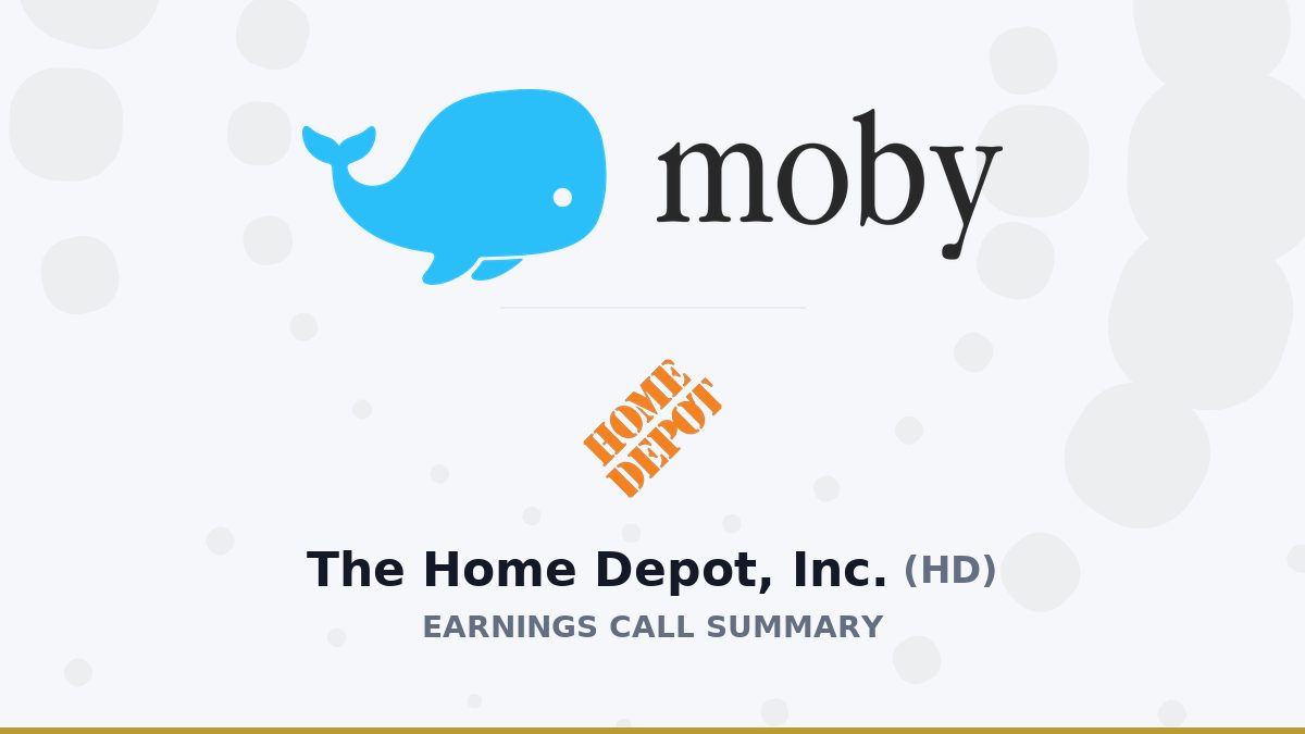 The Home Depot, Inc. Q2 2027 Earnings Call Summary