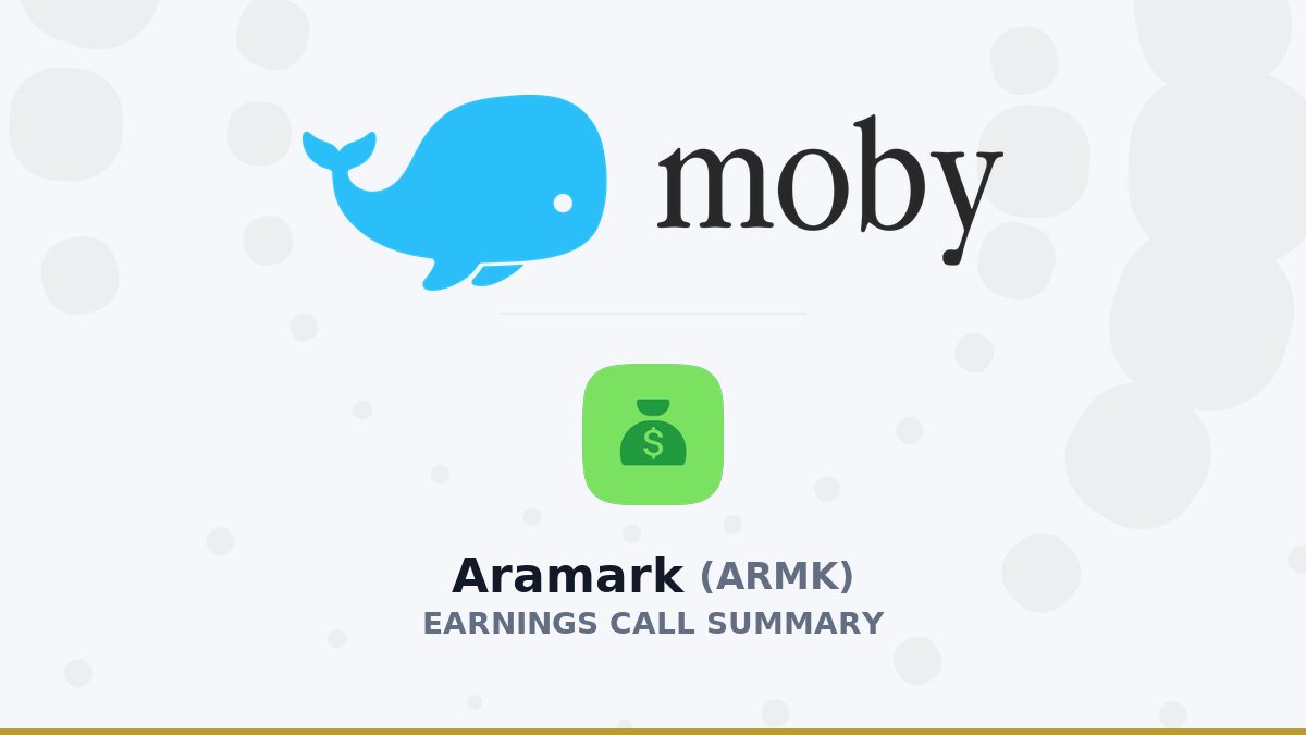 Aramark Q3 2026 Earnings Call Summary