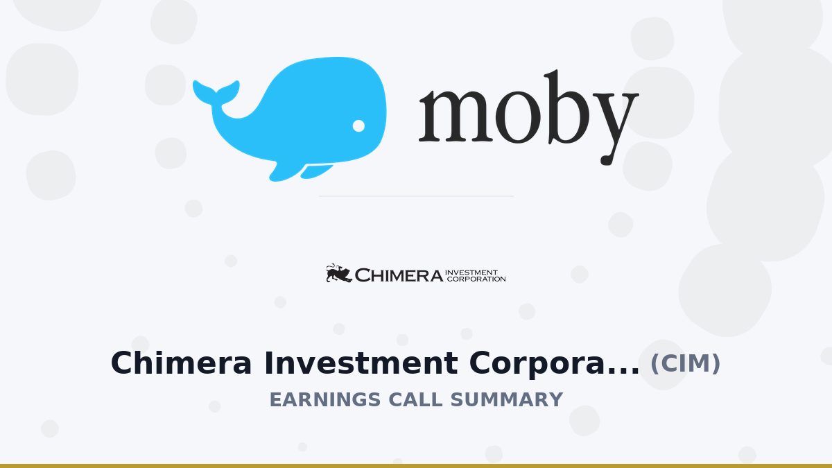 Chimera Investment Corporation Q2 2026 Earnings Call Summary