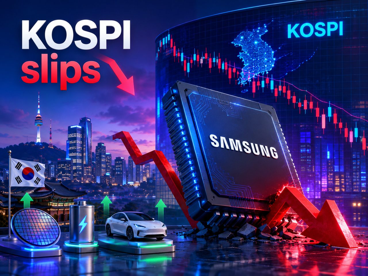 Global Market: KOSPI drops over 1% as Samsung Electronics slumps on payout concerns