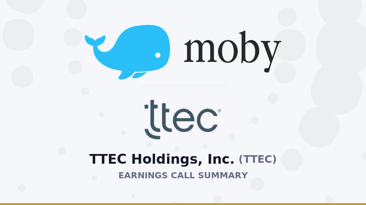 TTEC Holdings, Inc. Q2 2026 Earnings Call Summary