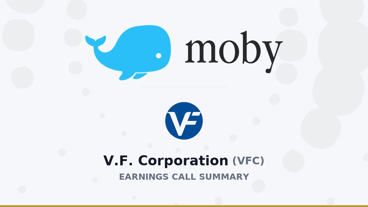 V.F. Corporation Q1 2027 Earnings Call Summary