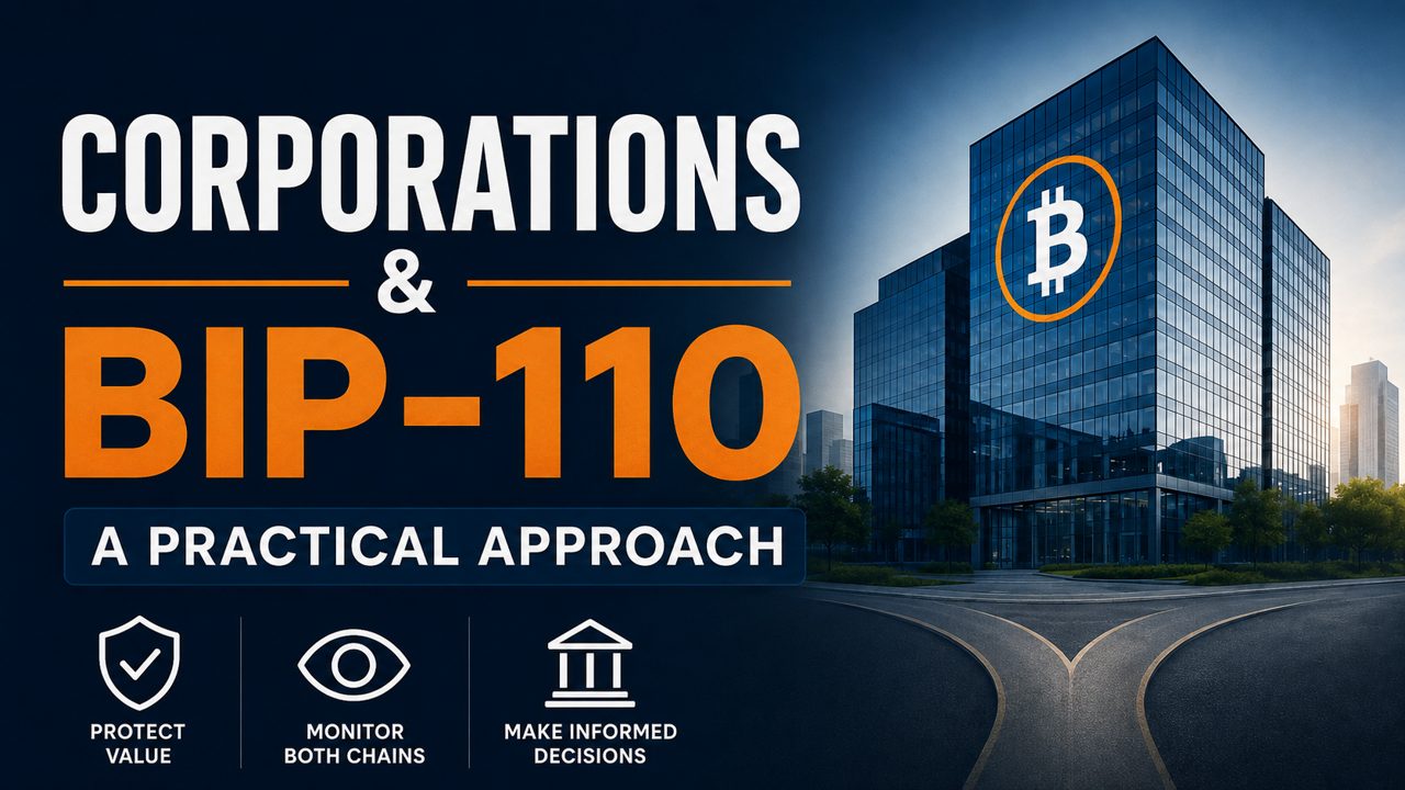 Corporation’s Approach to the BIP-110 Soft Fork