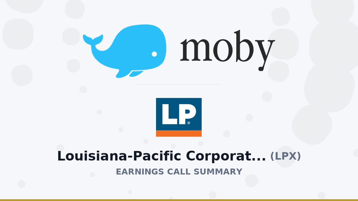 Louisiana-Pacific Corporation Q2 2026 Earnings Call Summary