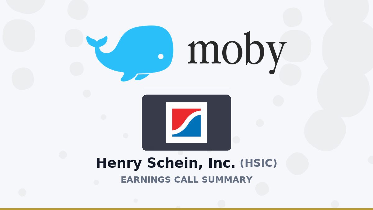 Henry Schein, Inc. Q2 2026 Earnings Call Summary