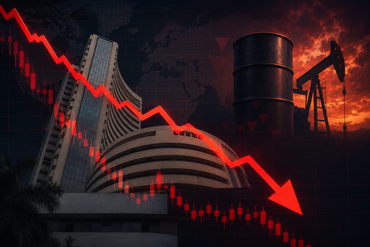 D-Street ends in red for a third week on West Asia deal delay, oil spike