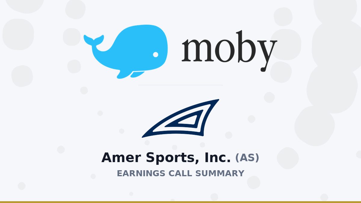 Amer Sports, Inc. Q2 2026 Earnings Call Summary