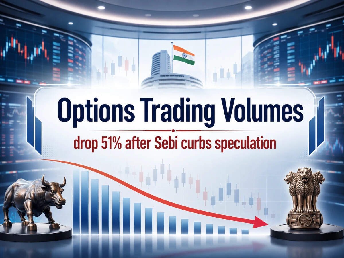 F&amp;O de-addiction? Options volumes crash over 50% in FY26 after Sebi's strict rules