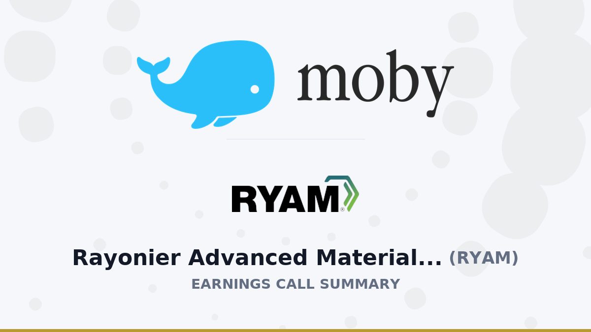 Rayonier Advanced Materials Inc. Q2 2026 Earnings Call Summary