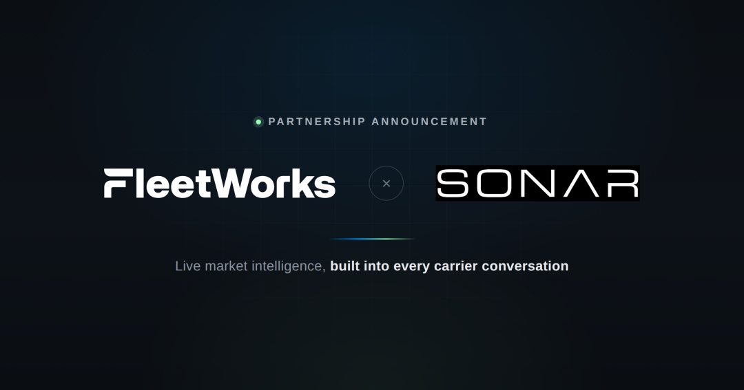 FleetWorks and SONAR partner to put live market intelligence inside the agentic marketplace