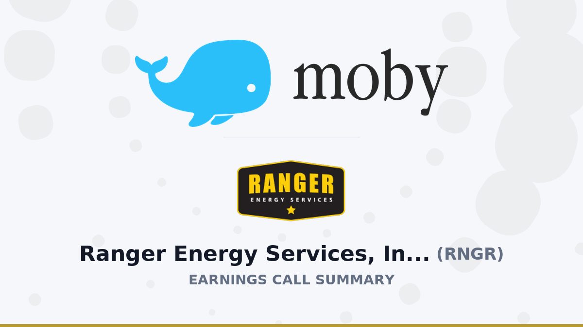 Ranger Energy Services, Inc. Q2 2026 Earnings Call Summary