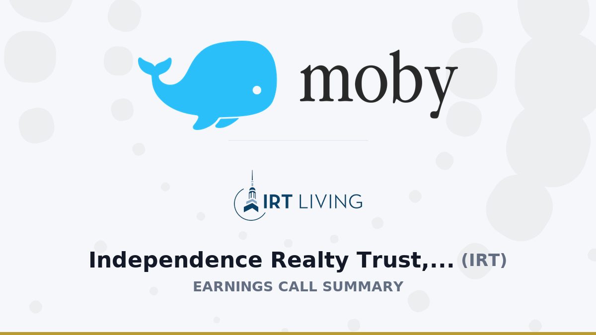 Independence Realty Trust, Inc. Q2 2026 Earnings Call Summary