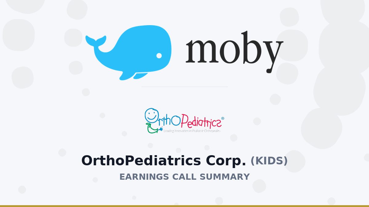 OrthoPediatrics Corp. Q2 2026 Earnings Call Summary