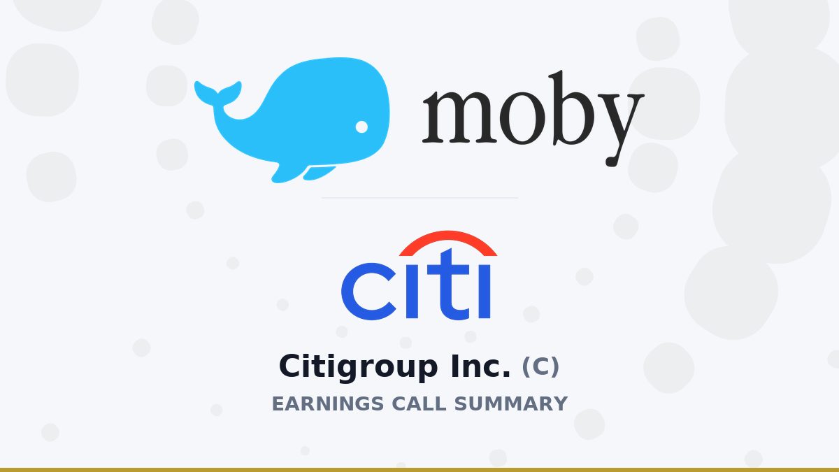 Citigroup Inc. Q2 2026 Earnings Call Summary