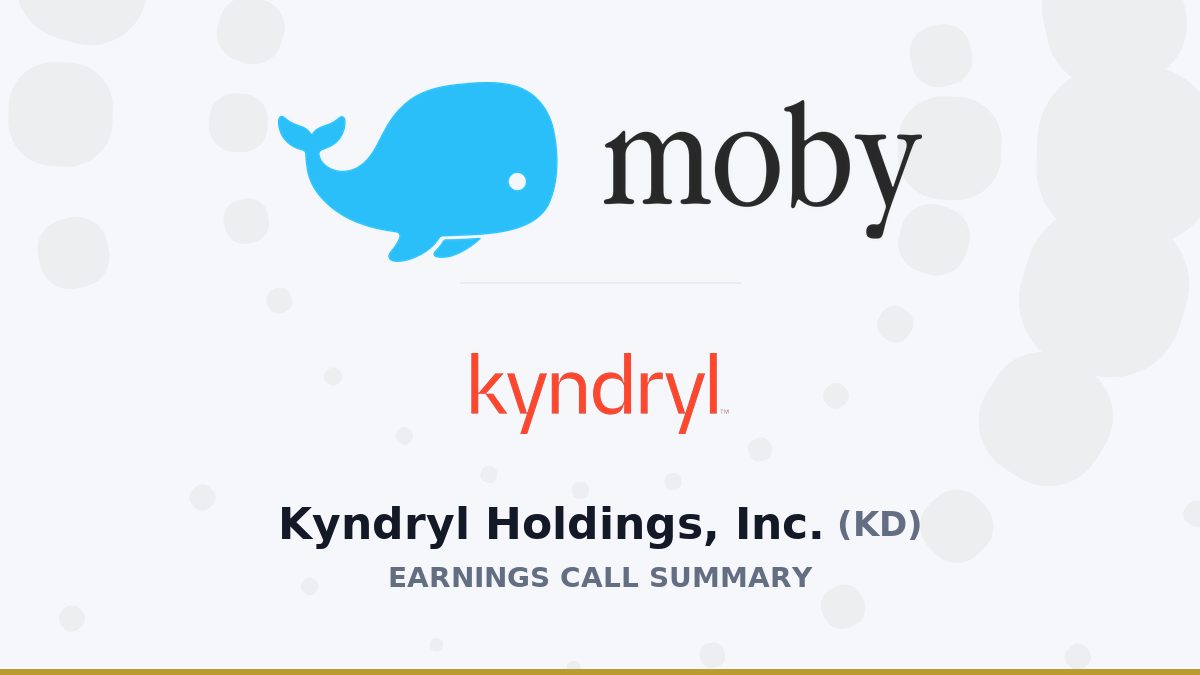 Kyndryl Holdings, Inc. Q1 2027 Earnings Call Summary