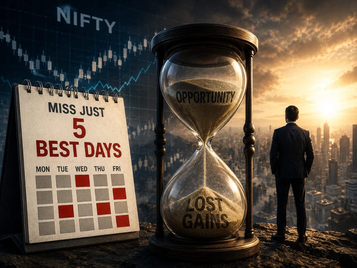 Miss just 5 best days of Nifty and lose big: How 21-year data from 2005-2026 shows cost of timing the market