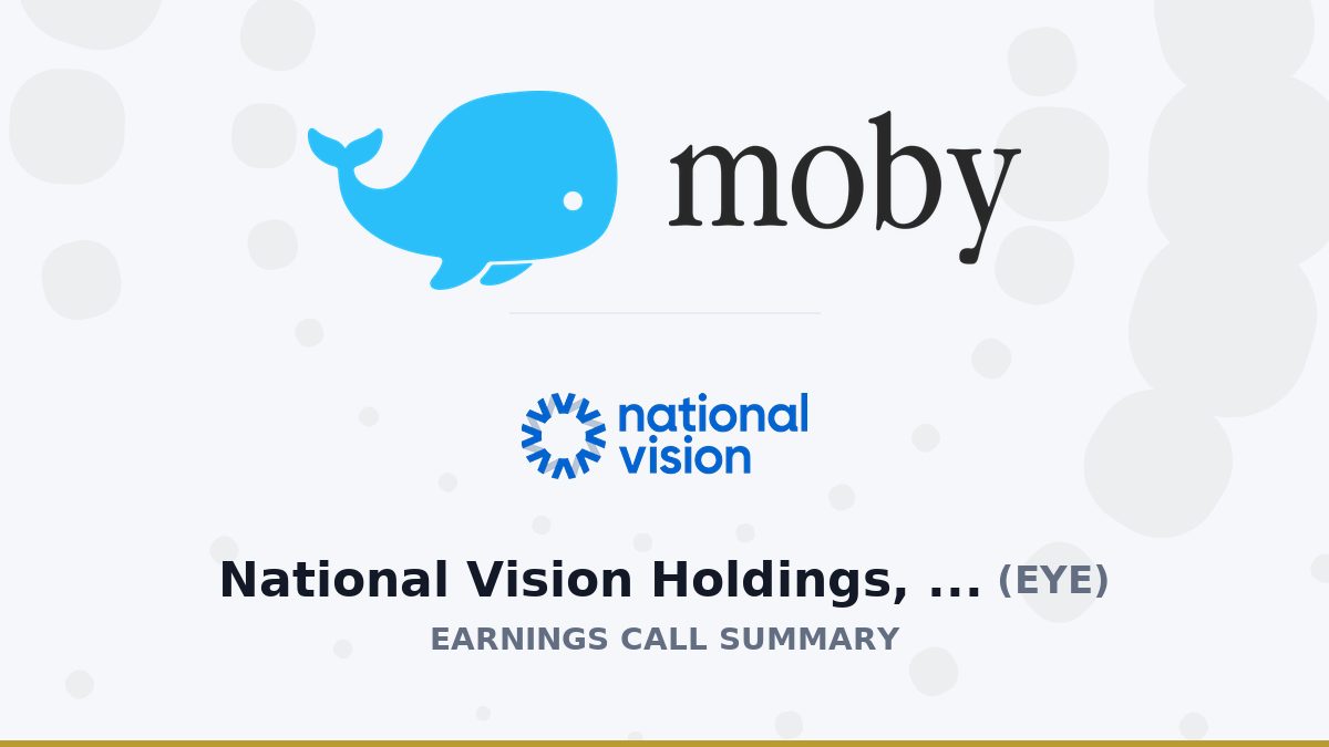 National Vision Holdings, Inc. Q2 2026 Earnings Call Summary