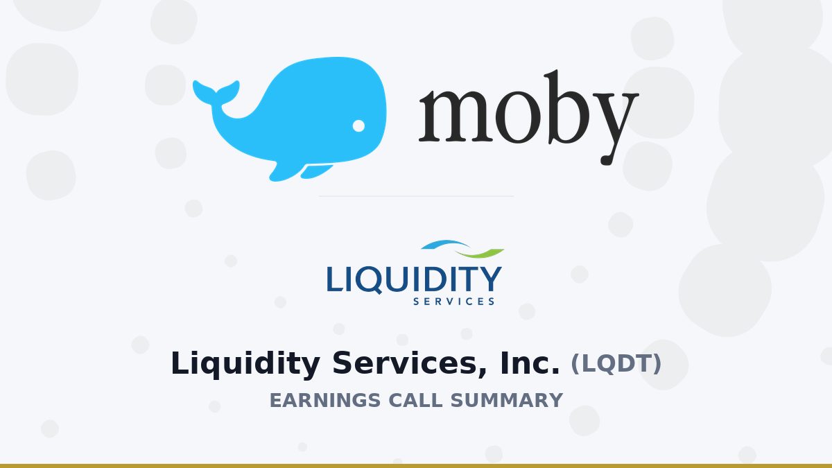 Liquidity Services, Inc. Q3 2026 Earnings Call Summary