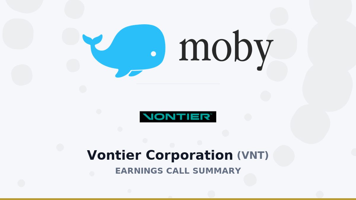 Vontier Corporation Q2 2026 Earnings Call Summary
