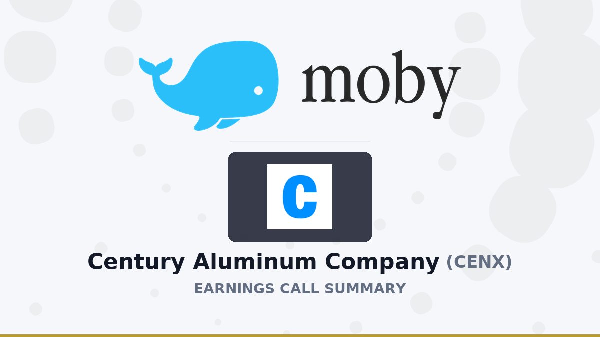 Century Aluminum Company Q2 2026 Earnings Call Summary