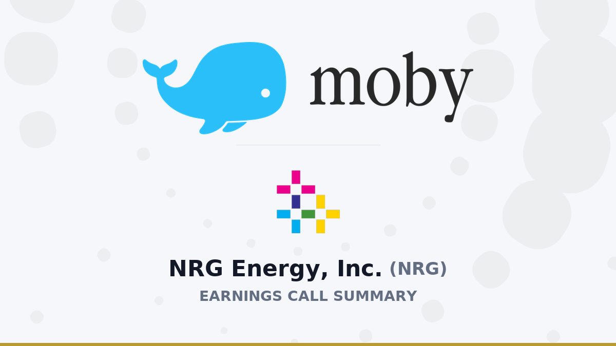NRG Energy, Inc. Q2 2026 Earnings Call Summary