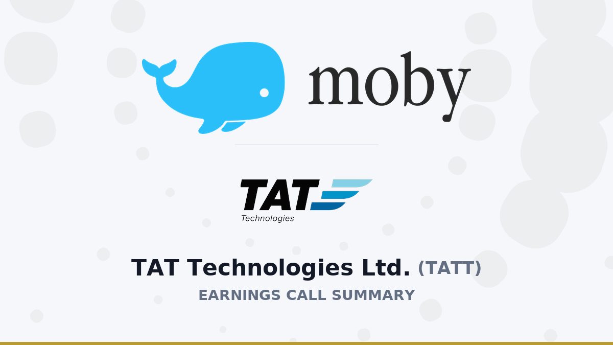 TAT Technologies Ltd. Q2 2026 Earnings Call Summary