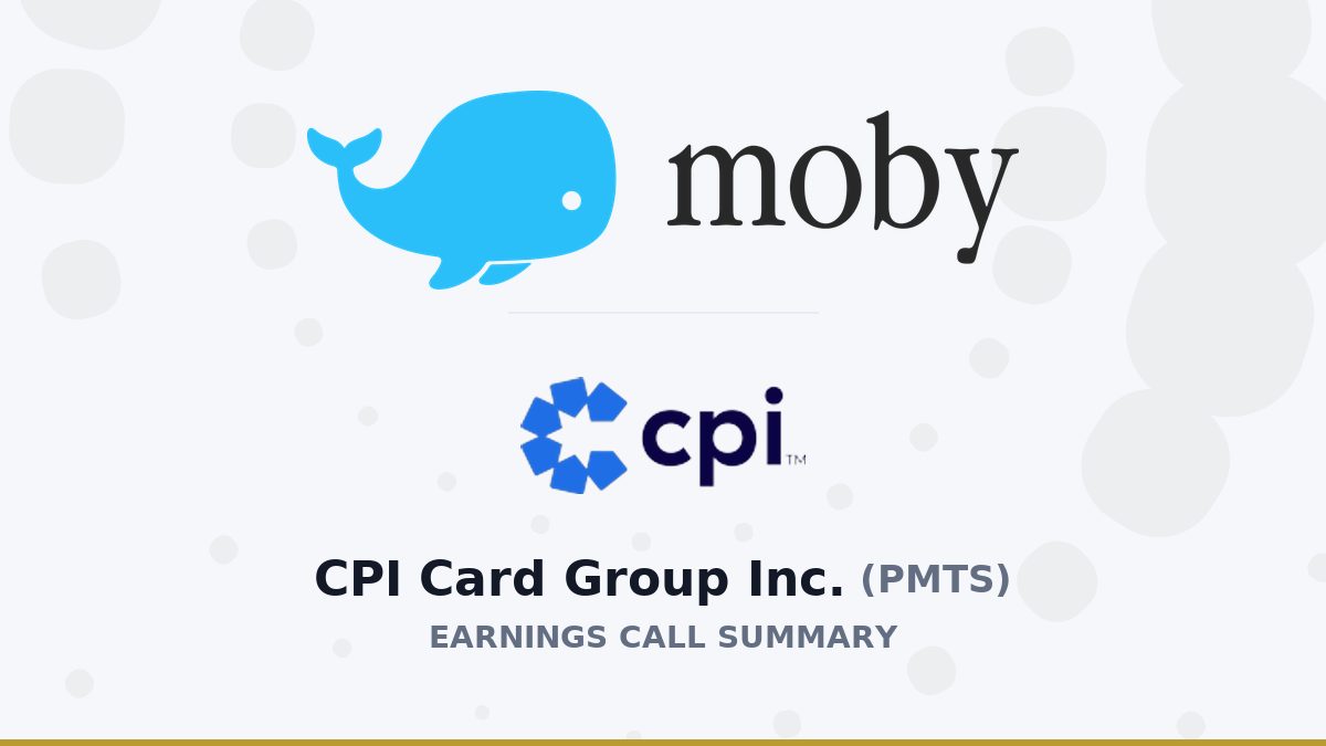 CPI Card Group Inc. Q2 2026 Earnings Call Summary