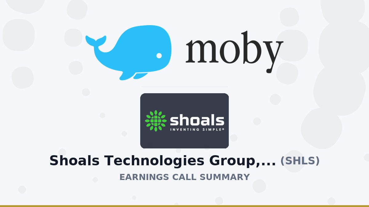 Shoals Technologies Group, Inc. Q2 2026 Earnings Call Summary
