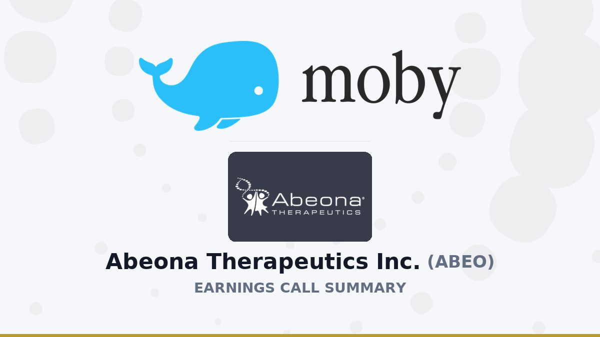 Abeona Therapeutics Inc. Q2 2026 Earnings Call Summary