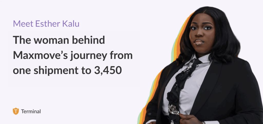 Meet Esther Kalu, the woman behind Maxmove’s journey from one shipment to 3,450