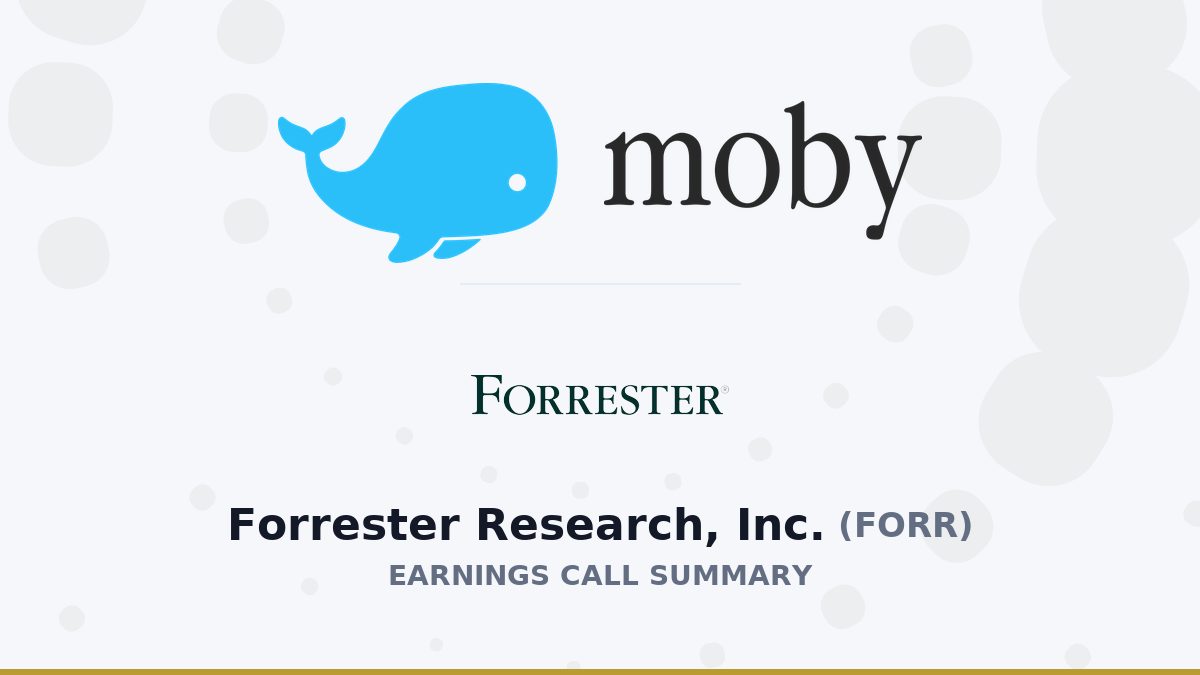 Forrester Research, Inc. Q2 2026 Earnings Call Summary