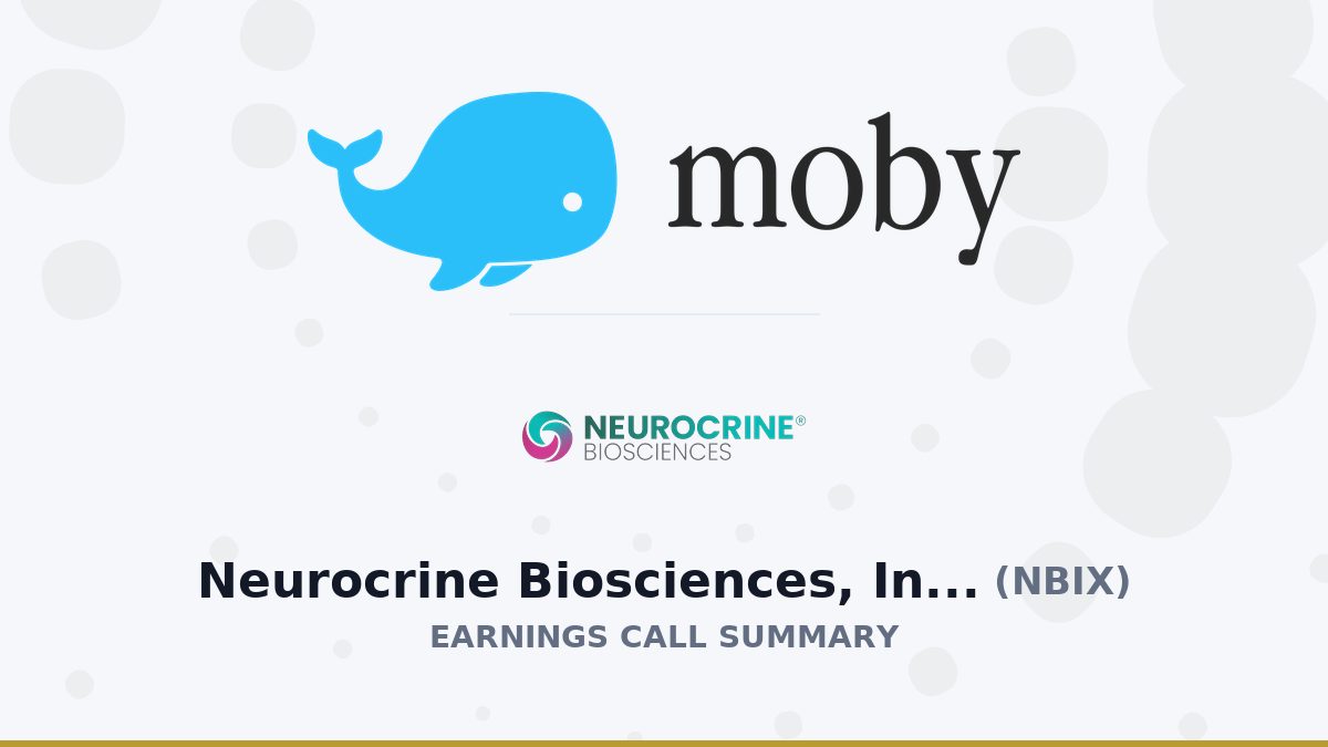 Neurocrine Biosciences, Inc. Q2 2026 Earnings Call Summary