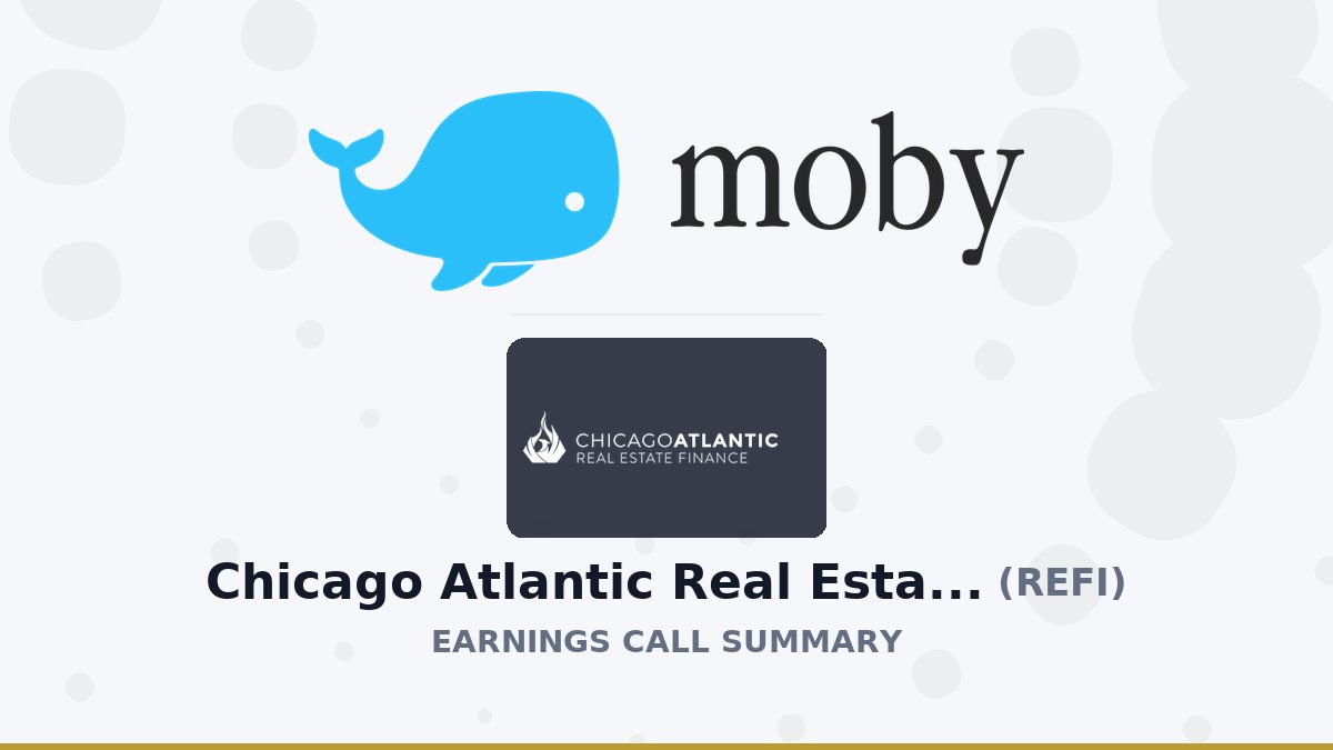 Chicago Atlantic Real Estate Finance, Inc. Q2 2026 Earnings Call Summary