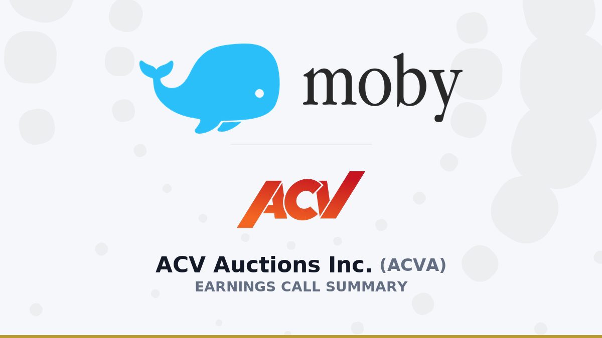 ACV Auctions Inc. Q2 2026 Earnings Call Summary
