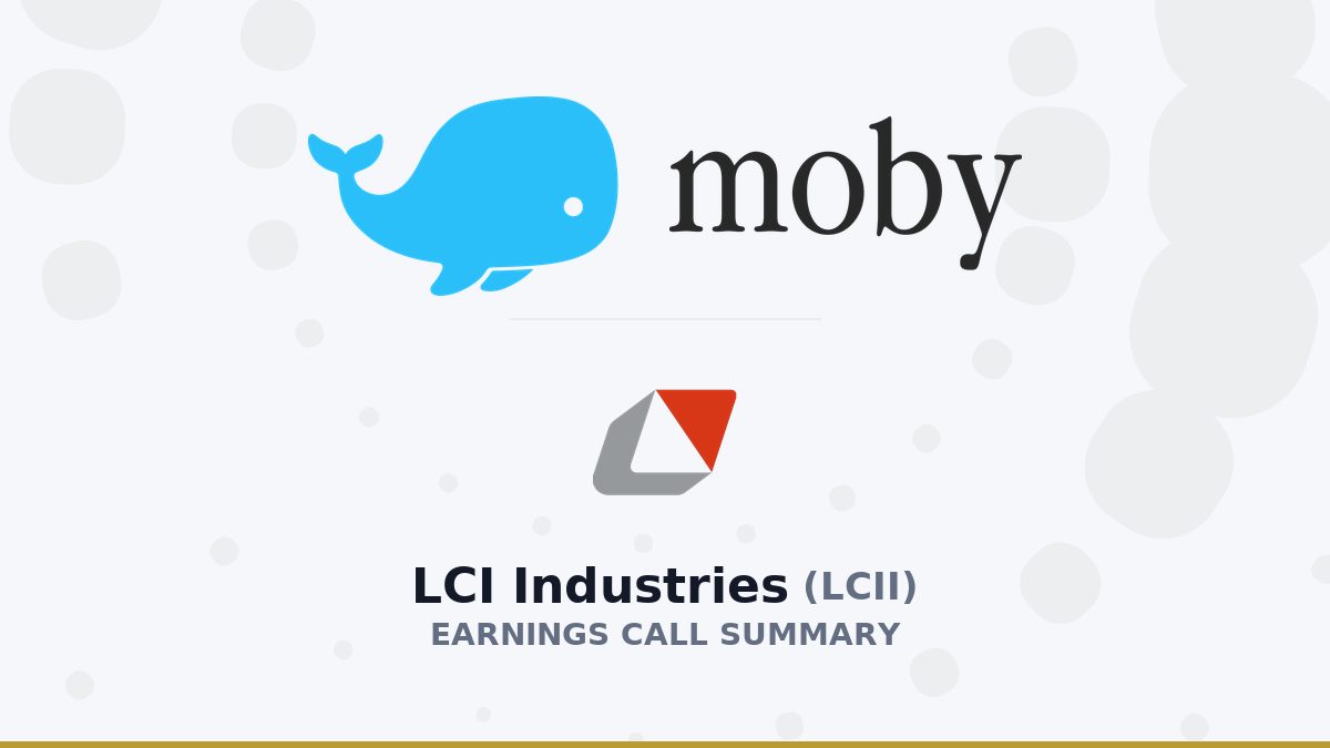 LCI Industries Q2 2026 Earnings Call Summary