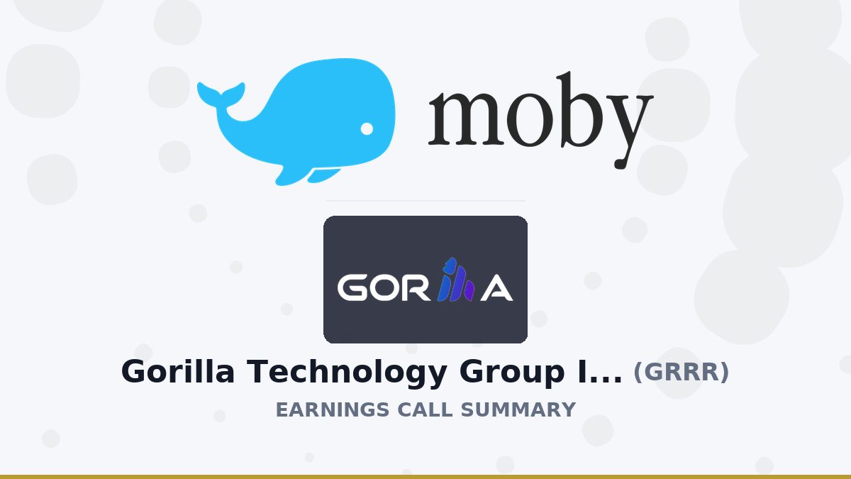 Gorilla Technology Group Inc. Q2 2026 Earnings Call Summary