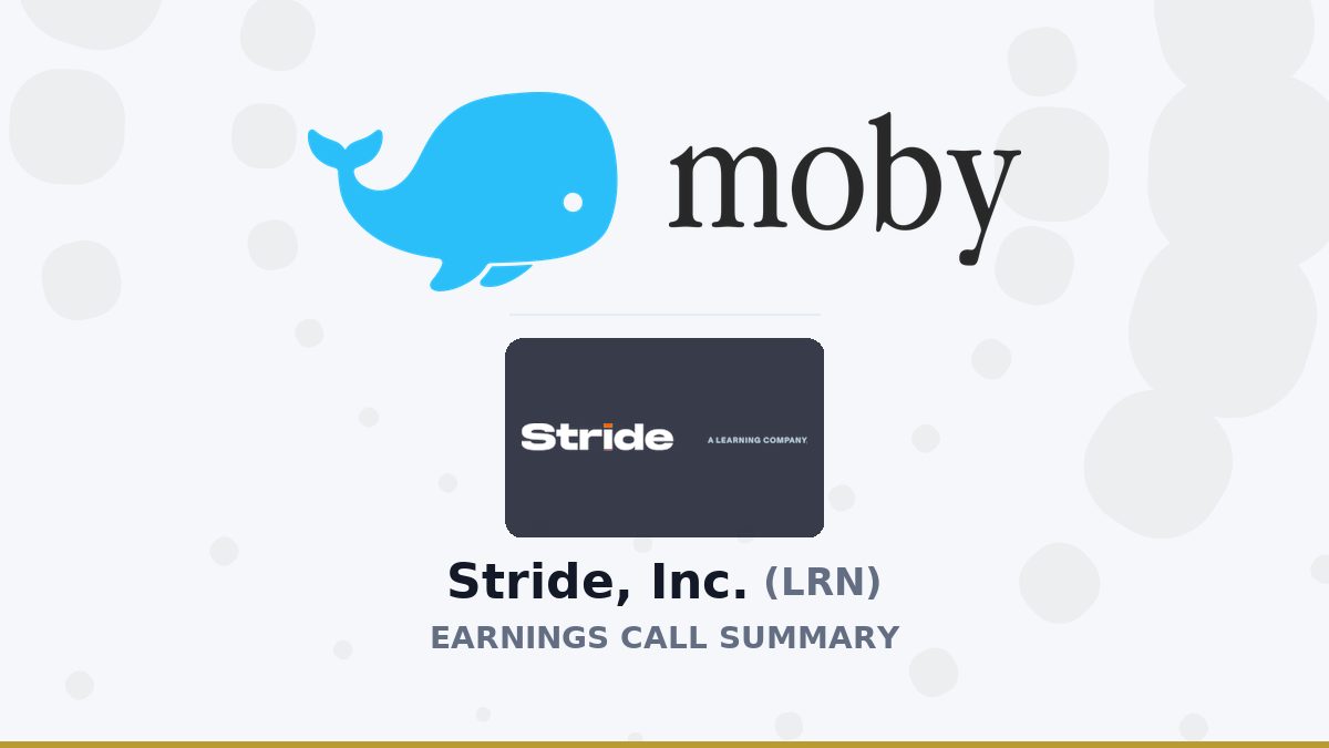 Stride, Inc. Q4 2026 Earnings Call Summary