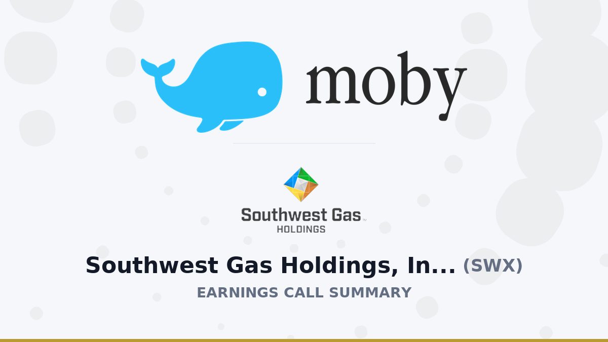 Southwest Gas Holdings, Inc. Q2 2026 Earnings Call Summary