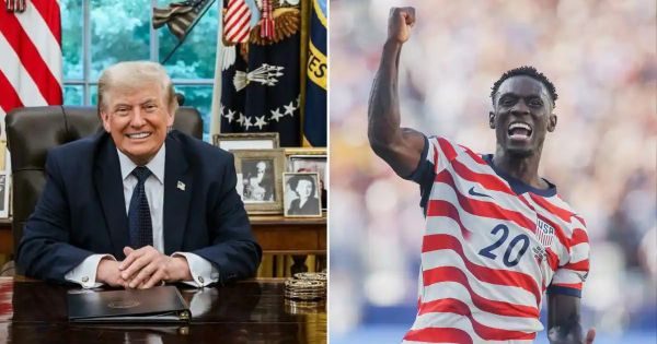 Balogun says he thought it was "a joke" when FIFA suspended his red card after Trump call